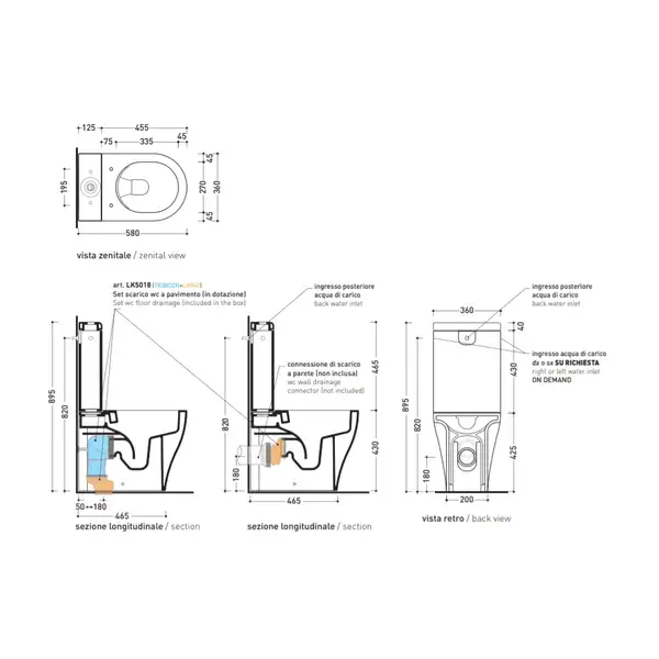 Унітаз-компакт Flaminia APP 58x36 h43 см з системою Goclean, Carbone matt (AP116G) (AP116GCAR)