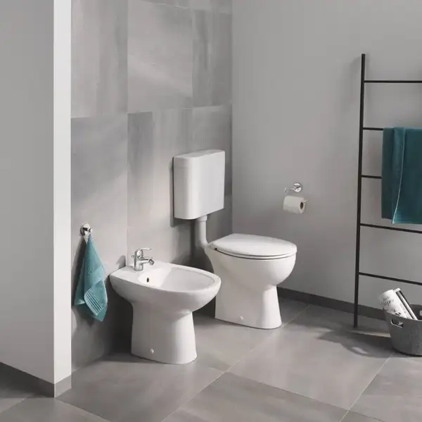 Унітаз для підлоги Grohe Bau Ceramic безободковий, альпійський білий (39430000)