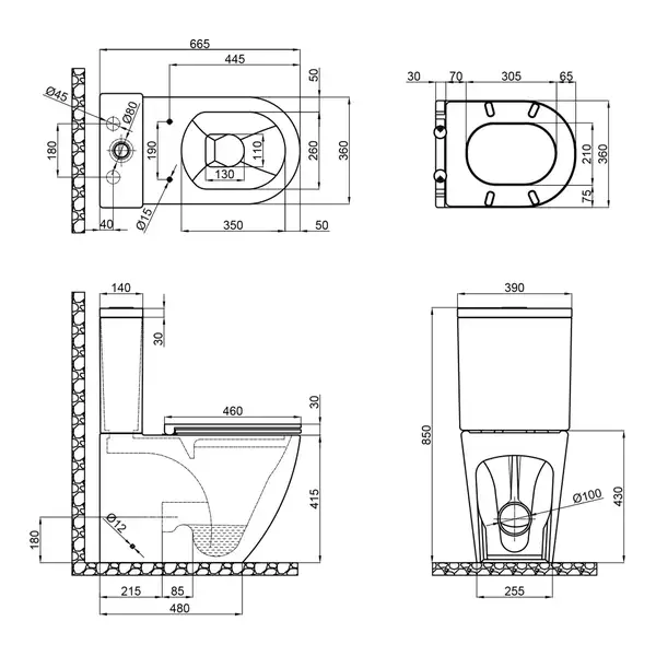 Бачок до унітазу-компакту Mixxus Premium Ellipse-0402-R Tank 660х390х855 зі зливною арматурою (MI83 (MI8319) Бачок до унітазу-компакту Mixxus Premium Ellipse-0402-R Tank 660х390х855 зі зливною арматурою (MI83 (MI8319)