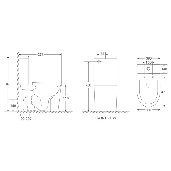 Унітаз-компакт Mixxus Premium Bevel-0401-T1, білий (MP6473) Унітаз-компакт Mixxus Premium Bevel-0401-T1, білий (MP6473)