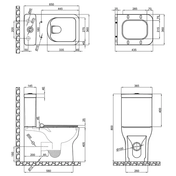 Унитаз-компакт Qtap Cardinal безободковый с сиденьем Soft-close QT0422C666PW Унитаз-компакт Qtap Cardinal безободковый с сиденьем Soft-close QT0422C666PW