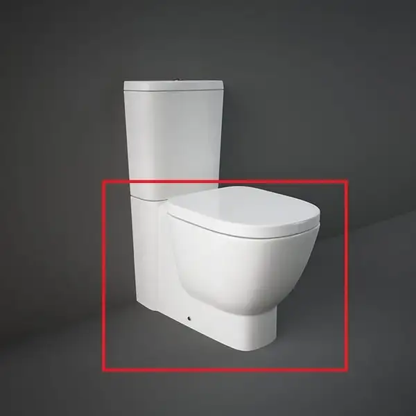 Унитаз-компакт Rak Ceramics One, без сиденья и бачка, белый глянец (EL11AWHA)