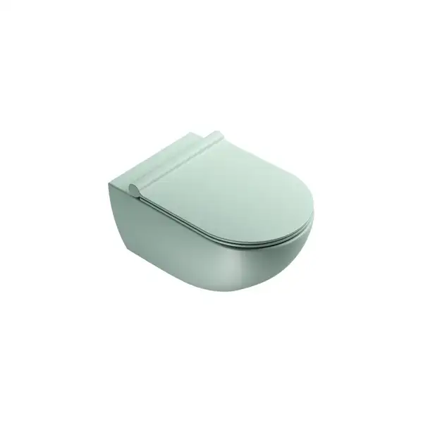 Унитаз подвесной NewFlush (безободковый) Catalano Sfera, зёленый матовый (1VSF54RCS+5SCSTPVS) фото 1 Aquada.com.ua