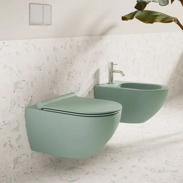 Унитаз подвесной NewFlush (безободковый) Catalano Sfera, зёленый матовый (1VSF54RCS+5SCSTPVS) фото 3 Aquada.com.ua