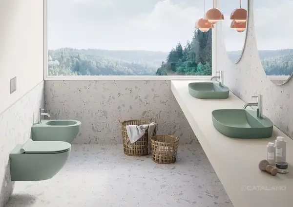 Унитаз подвесной NewFlush (безободковый) Catalano Sfera, зёленый матовый (1VSF54RCS+5SCSTPVS) фото 4 Aquada.com.ua