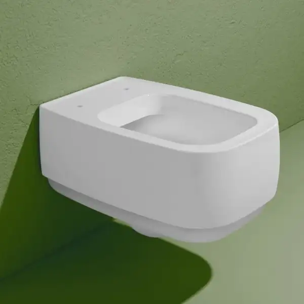 Унитаз подвесной Goclean® (безободковый) Flaminia Flag с сиденьем Soft Close, цвет - Latte opaco (матовый) FG118G+FGCW03 Latte Унитаз подвесной Goclean® (безободковый) Flaminia Flag с сиденьем Soft Close, цвет - Latte opaco (матовый) FG118G+FGCW03 Latte