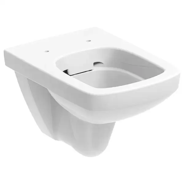Унитаз подвесной Rimfree (безободковий) Geberit Selnova Square с сиденьем Soft Close QuickRelease (500.275.01.1+500.336.01.1)