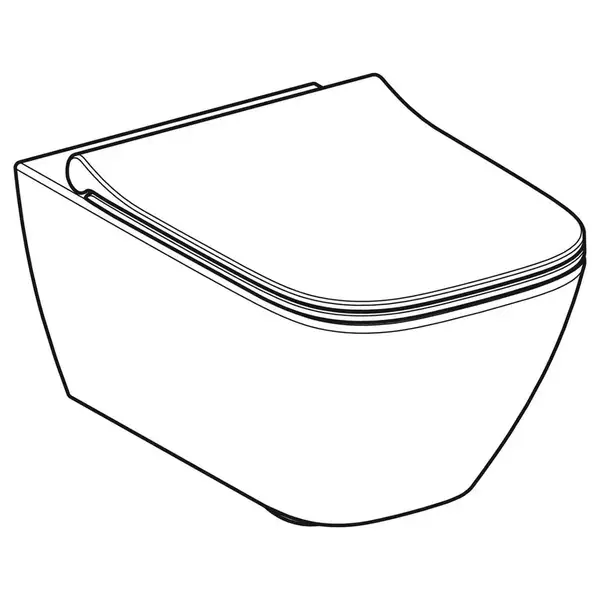 Geberit Smyle Square Унитаз подвесной, белый (500.685.01.1) Geberit Smyle Square Унитаз подвесной, белый (500.685.01.1)