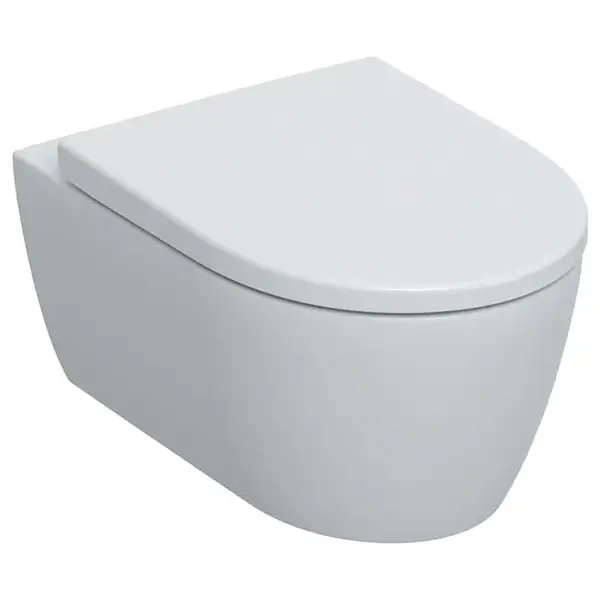 Унітаз підвісний Geberit iCon лійкоподібний, закрита форма, Rimfree, з сидінням з кришкою, білий (501.664.00.1) Унітаз підвісний Geberit iCon лійкоподібний, закрита форма, Rimfree, з сидінням з кришкою, білий (501.664.00.1)