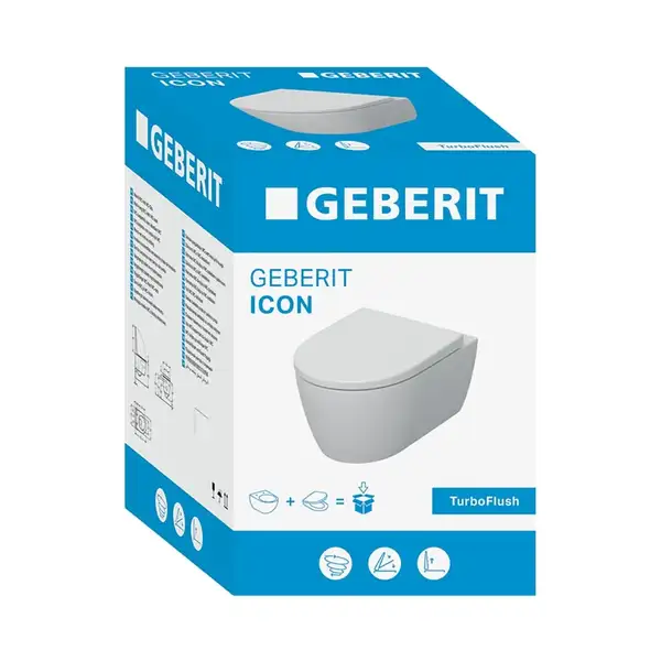 Geberit iCon Унитаз подвесной безободковый, белый (503.045.00.1)