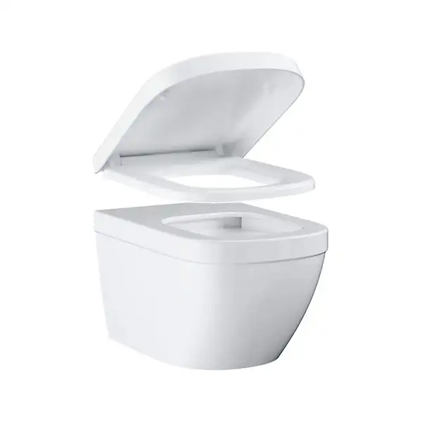 Унітаз підвісний Grohe EuroCeramic 54 з кришкою-сидінням Softclose, білий (39328000/39330001) (39328000_39330001) Унітаз підвісний Grohe EuroCeramic 54 з кришкою-сидінням Softclose, білий (39328000/39330001) (39328000_39330001)