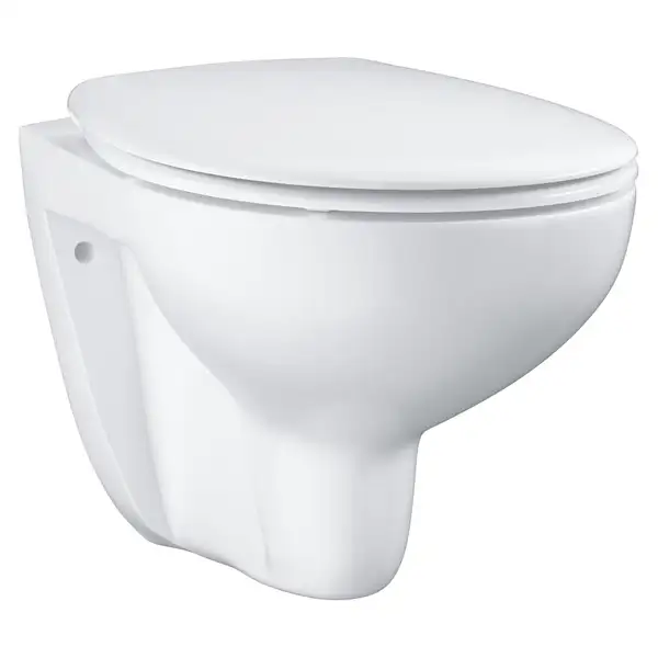 Унитаз подвесной Grohe Bau Ceramic, безоободковый с сиденьем Soft Close (39351000) фото 1 Aquada.com.ua Унитаз подвесной Grohe Bau Ceramic, безоободковый с сиденьем Soft Close (39351000) фото 1 Aquada.com.ua