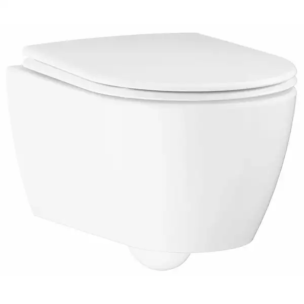 Унитаз подвесной безободковый Grohe Essence с сиденьем Soft Close (3957100H+39577000) фото 1 Aquada.com.ua