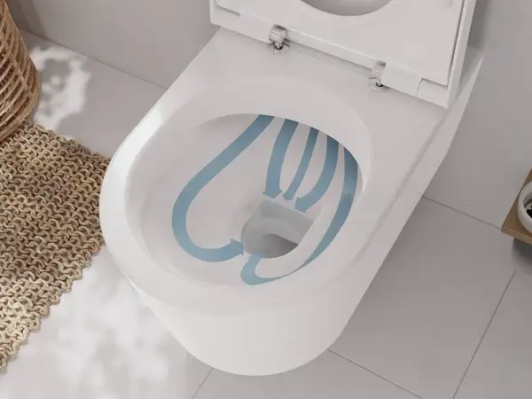 Унітаз підвісний AquaFall Flush (безободковий) Hansgrohe EluPura S в комплекті з сидінням SoftClose  60193450 + 60148450