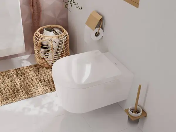 Унітаз підвісний AquaFall Flush (безободковий) Hansgrohe EluPura S в комплекті з сидінням SoftClose  60193450 + 60148450
