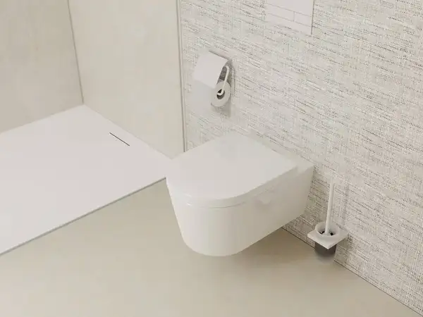 Унітаз підвісний AquaFall Flush (безободковий) Hansgrohe EluPura S в комплекті з сидінням SoftClose  60193450 + 60148450