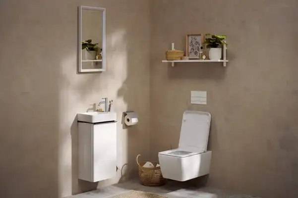 Унітаз підвісний AquaFall Flush (безободковий) Hansgrohe EluPura Q у комплекті з сидінням SoftClose  60194450 + 60150450