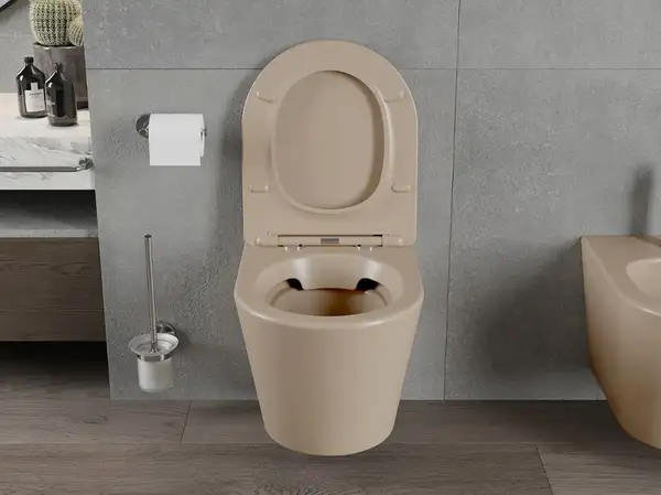 Подвесной унитаз MEXEN RICO CAPPUCCINO MATT (MEX-30724064) Подвесной унитаз MEXEN RICO CAPPUCCINO MATT (MEX-30724064)