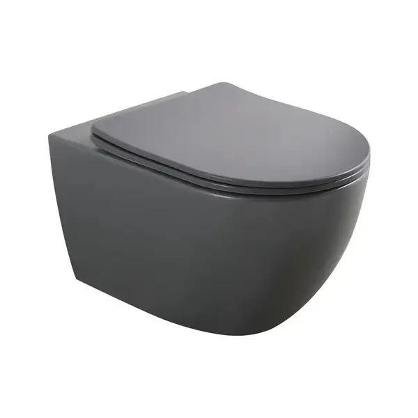 MIXXUS PREMIUM ELLIPSE-0309-T1 Унітаз підвісний, сірий (MP6655) MIXXUS PREMIUM ELLIPSE-0309-T1 Унітаз підвісний, сірий (MP6655)