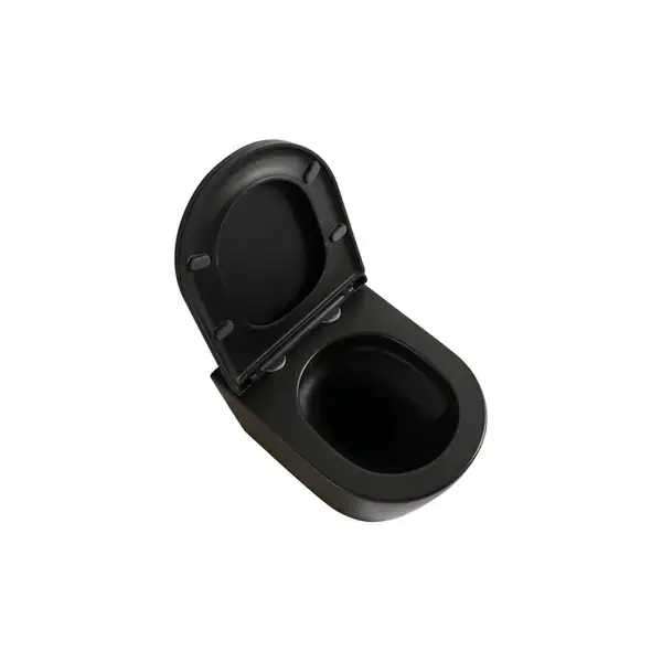 Унітаз підвісний Mixxus Premium BEVEL-0304-T1 BLACK 480x360x360mm сист. змиву TORNADO 1.0 (MP6677)