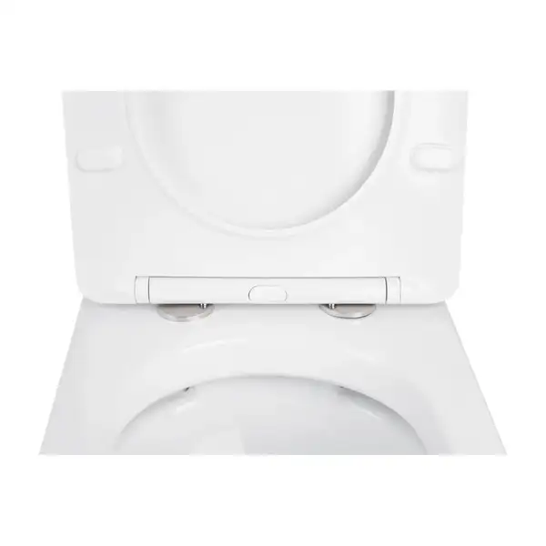 Унитаз подвесной Qtap Linnet безободковый с сиденьем Slim Soft-close QT0331106W