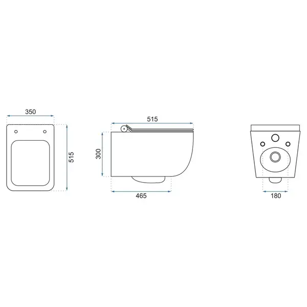 Унітаз REA Матео Rimless REA-C1258 Унітаз REA Матео Rimless REA-C1258