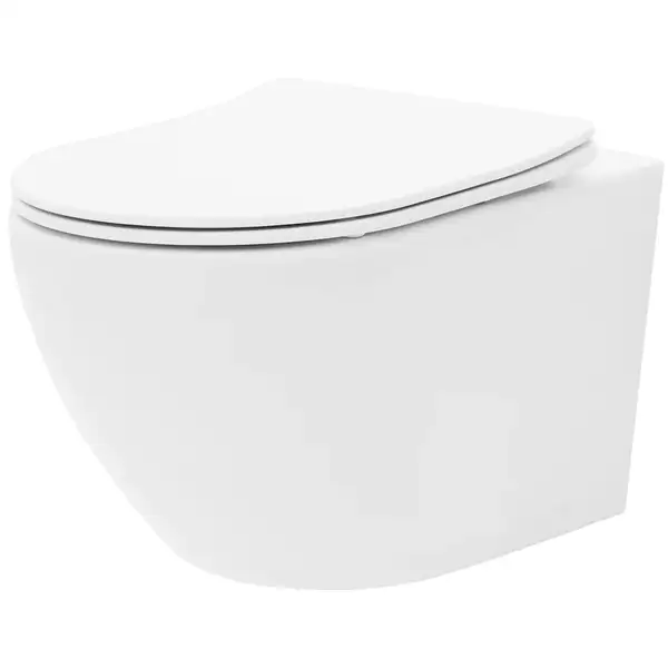 Rea Carlo Flat Mini Унитаз подвесной, белый (REA-C2760)