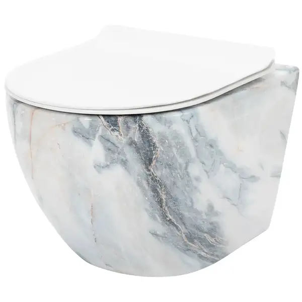 Подвесной унитаз REA CARLOS GRANIT SHINY GLOSSY (REA-C8002)