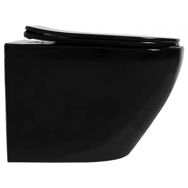 Rea Carlo Mini Унитаз подвесной, черный (REA-C8936) Rea Carlo Mini Унитаз подвесной, черный (REA-C8936)