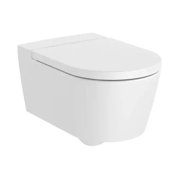 Унітаз підвісний Roca Inspira Square Rimless 56х37, білий (A346527620)