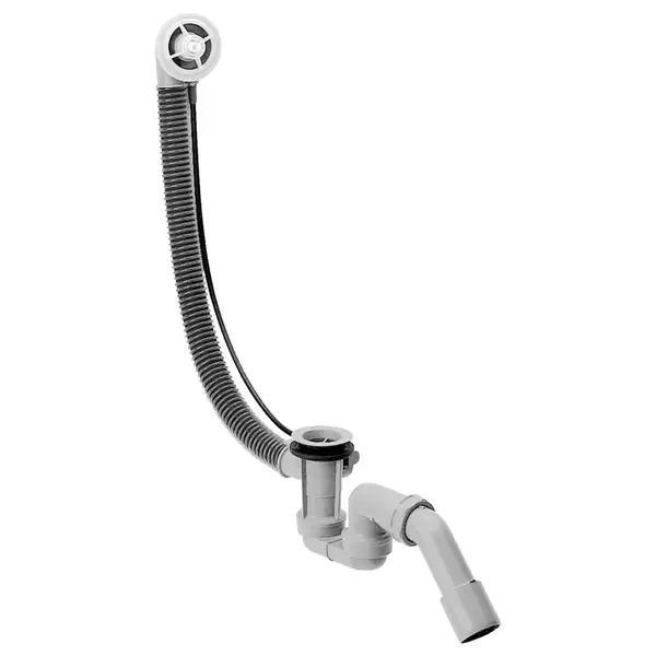 Слив/перелив для стандартных ванн, скрытая часть Hansgrohe Flexaplus (цвет - хром) (58140180) фото 1 Aquada.com.ua