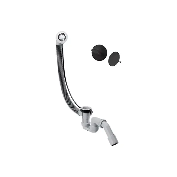 Слив-перелив Hansgrohe Flexaplus для ванны в комплекте с внешней частью (цвет - чёрный матовый) (58185670 + 58140180) фото 1 Aquada.com.ua Слив-перелив Hansgrohe Flexaplus для ванны в комплекте с внешней частью (цвет - чёрный матовый) (58185670 + 58140180) фото 1 Aquada.com.ua
