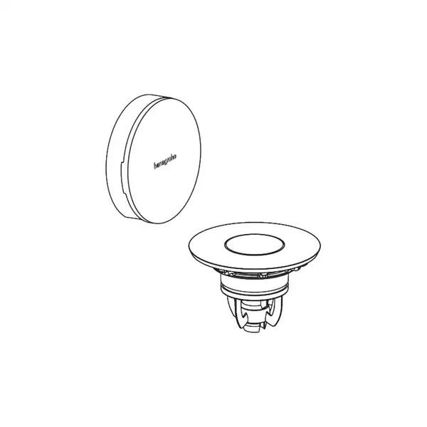 Зовнішня частина набору для зливу та переливу Hansgrohe Flexaplus II (колір - шліфована бронза) 58187140 Зовнішня частина набору для зливу та переливу Hansgrohe Flexaplus II (колір - шліфована бронза) 58187140