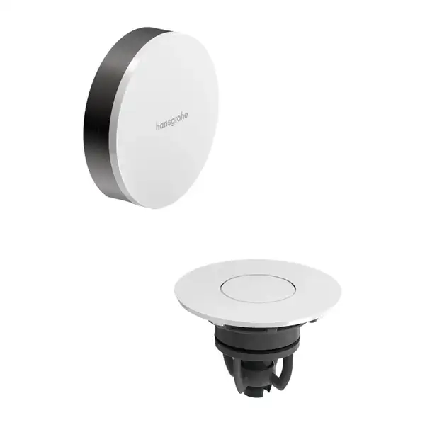 Зовнішня частина набору для зливу та переливу Hansgrohe Flexaplus II (колір – шліфований чорний хром) 58187340 Зовнішня частина набору для зливу та переливу Hansgrohe Flexaplus II (колір – шліфований чорний хром) 58187340