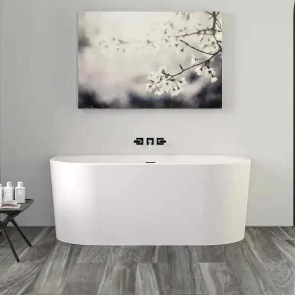 Ванна акрилова Knief FRESH WALL XS 155x80, пристінна, без г/м щілинний перелив, білий глянсовий (0100235/010009106S) (0100235_010009106S)