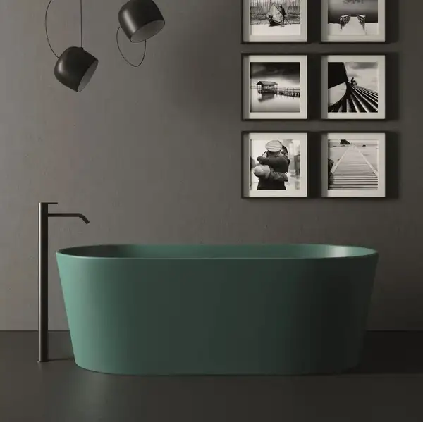 Nic-Design Ванна зі штучного каменю Nic Design Bay 160x80 см, Salvia матовий (014719067)