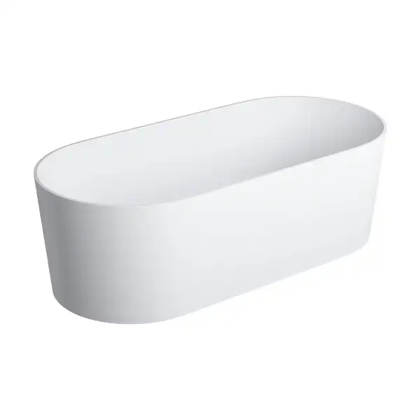 ванна кам'яна Omnires Ovo 160x75 овальна white (OVOWWBM)