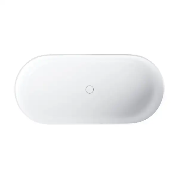 ванна кам'яна Omnires Ovo 160x75 овальна white (OVOWWBM)