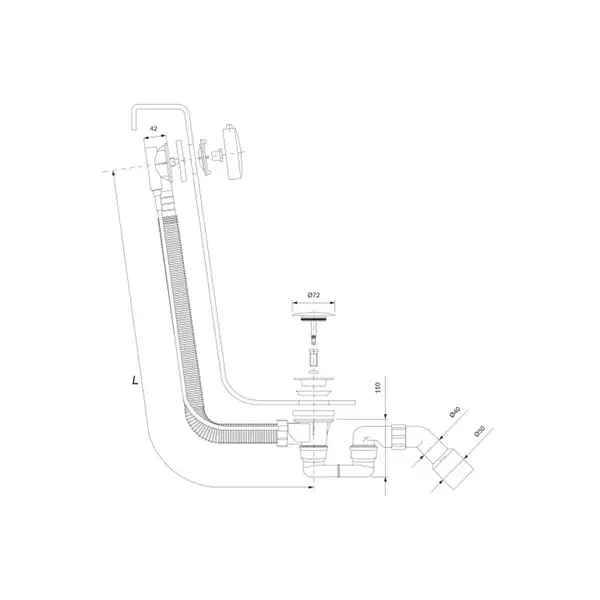 сифон для ванни з переливом Omnires CGS white (TK104-PLUS-3.35+64-SBP) сифон для ванни з переливом Omnires CGS white (TK104-PLUS-3.35+64-SBP)