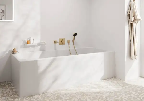 Вилив для ванни 210 мм Hansgrohe Tecturis E (колір - шліфована бронза) 73410140 Вилив для ванни 210 мм Hansgrohe Tecturis E (колір - шліфована бронза) 73410140