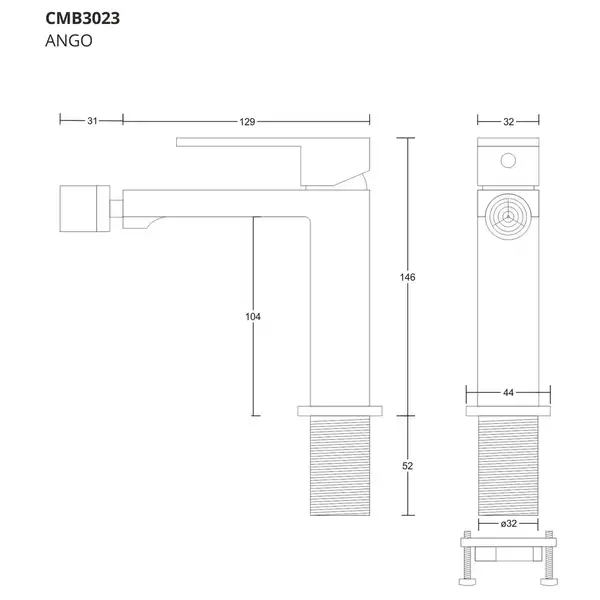 Смеситель для биде CORSAN ANGO CHROME хром (CMB3023CH) Смеситель для биде CORSAN ANGO CHROME хром (CMB3023CH)