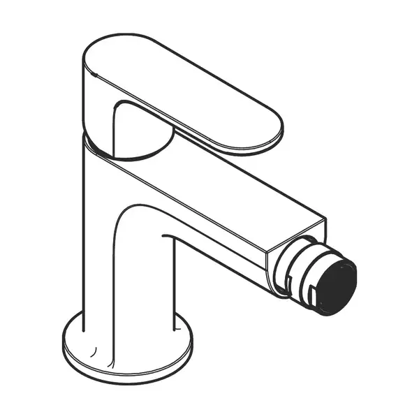 Hansgrohe Rebris S Змішувач для біде, Matt Black (72210670)