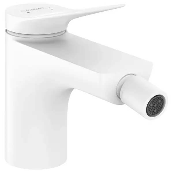 Смеситель для биде Hansgrohe Vivenis (цвет - белый матовый), с донным клапаном (75200700) фото 1 Aquada.com.ua