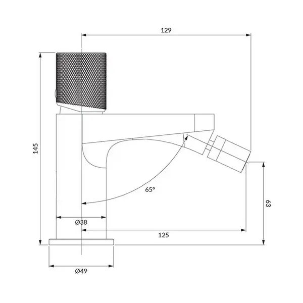 змішувач для біде Omnires Contour chrome (CT8020GLB) змішувач для біде Omnires Contour chrome (CT8020GLB)