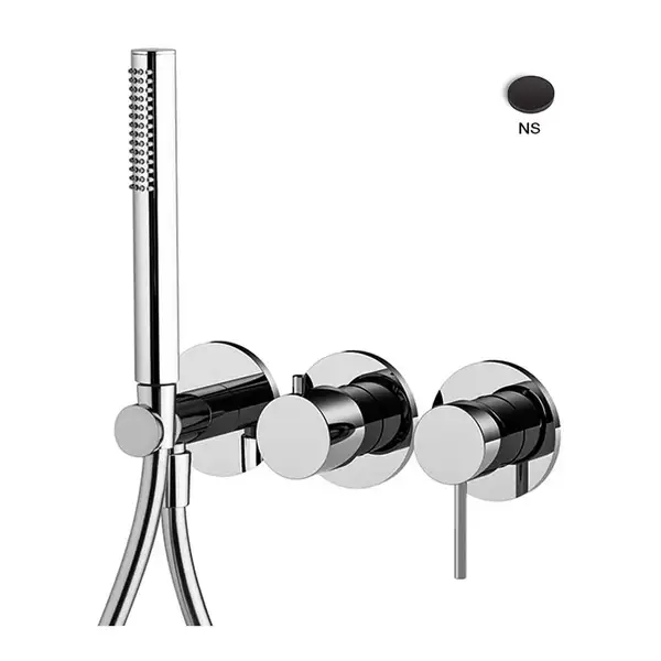 Fima Carlo Fima Spillo Up Змішувач для душу з комплектом, чорний (F3049X8NS) Fima Carlo Fima Spillo Up Змішувач для душу з комплектом, чорний (F3049X8NS)