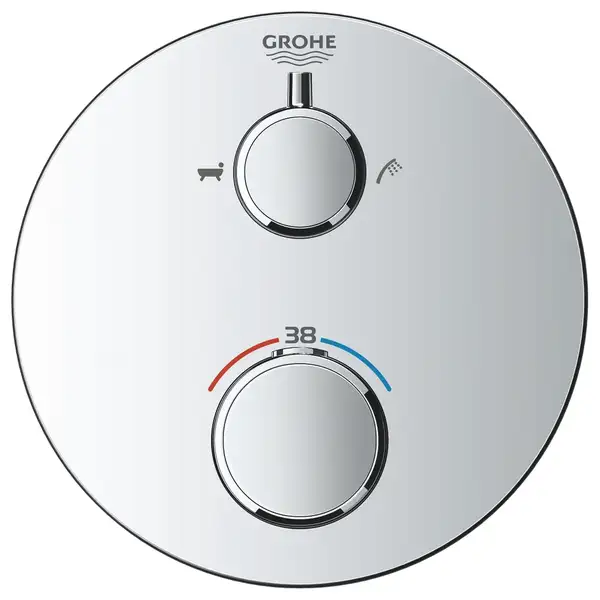 Термостат прихованого монтажу на 2 споживача Grohe Grohtherm Convent. Concealed (24077000)