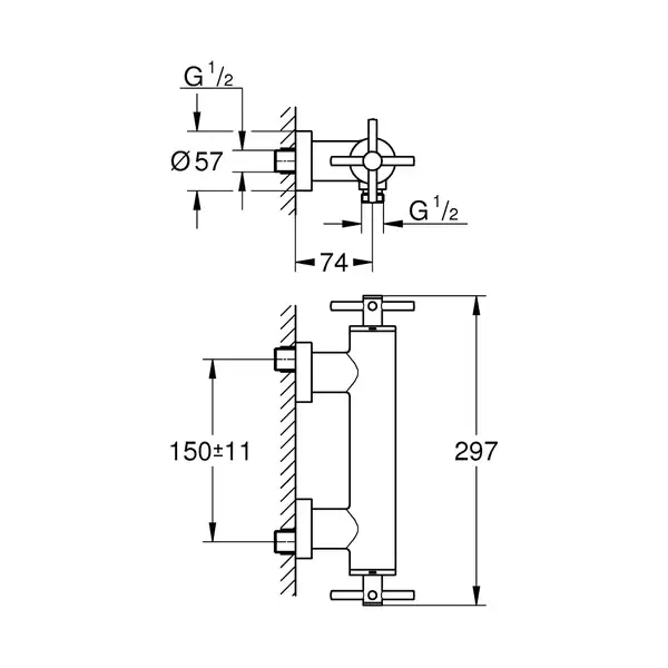 Змішувач для душа Grohe Atrio (26003003)