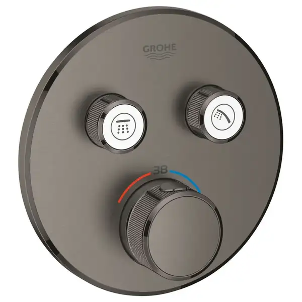 Термостат для душу Grohe Grohtherm SmartControl на 2 виходи, графіт матовий (29119AL0) Термостат для душу Grohe Grohtherm SmartControl на 2 виходи, графіт матовий (29119AL0)