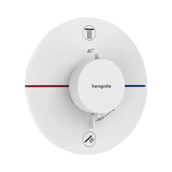 Hansgrohe ShowerSelect Comfort S Термостат, белый матовый (15554700) Hansgrohe ShowerSelect Comfort S Термостат, белый матовый (15554700)