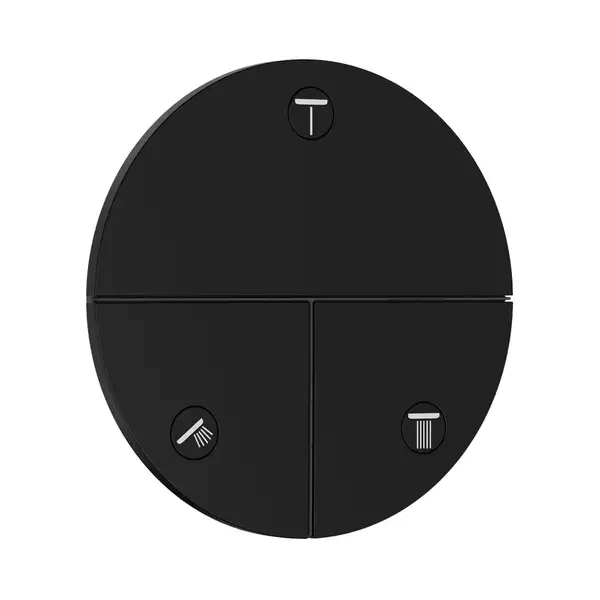 HANSGROHE ShowerSelect Comfort S Вентиль на 3 потребителя, черный матовый (15558670)